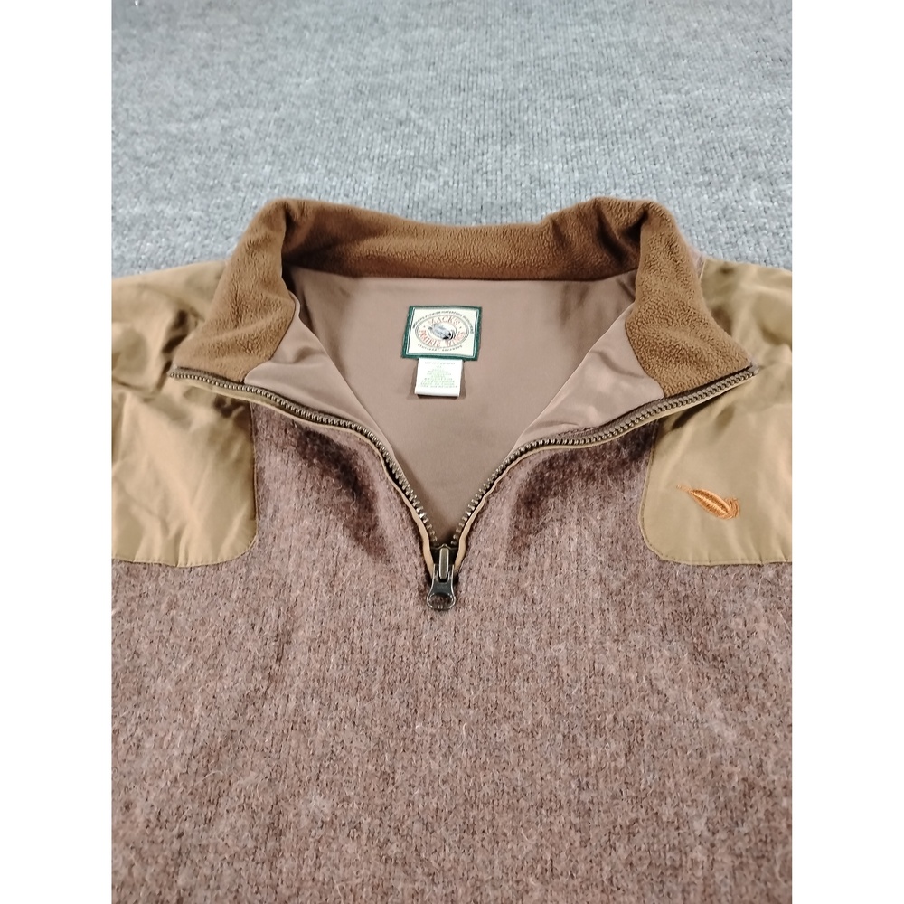 Macks Prairie Wings Wool Quarter Zip Sweater Mens XL Gorpcore Outdoor Workwear - Picture 4 of 6